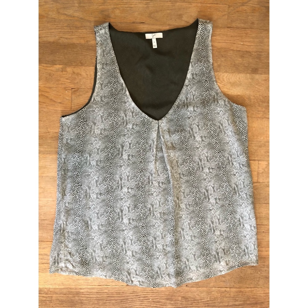 Reptile Print Joie V-Neck Tank size M